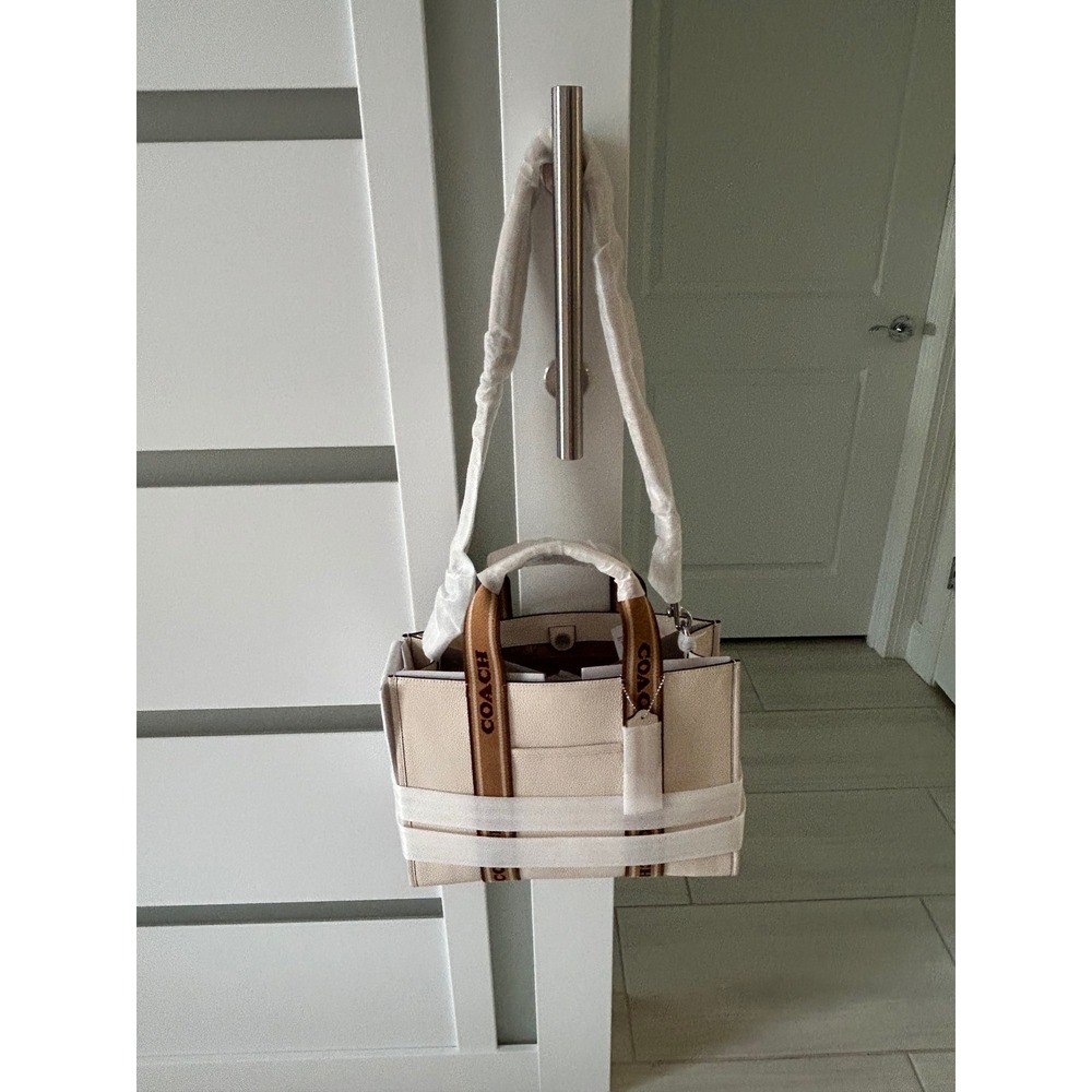 Coach Smith Tote Bag in Chalk Multi Pebbled Leather CM087